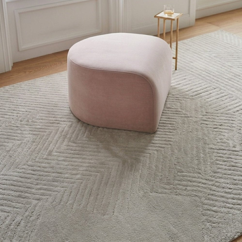 Luxury Palm velvet Stool - 1592 - myhomestyle.pk