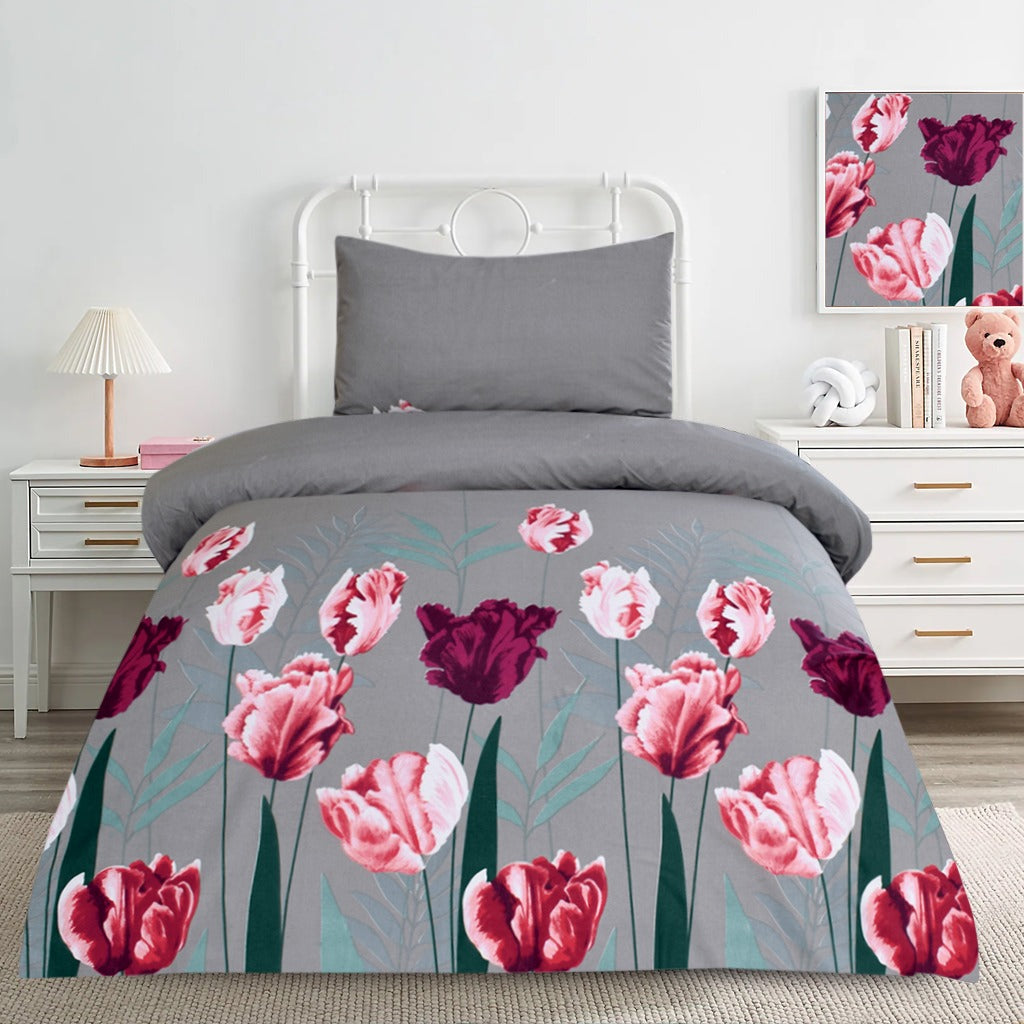 2 Pcs Printed Bed Sheet NB-1068