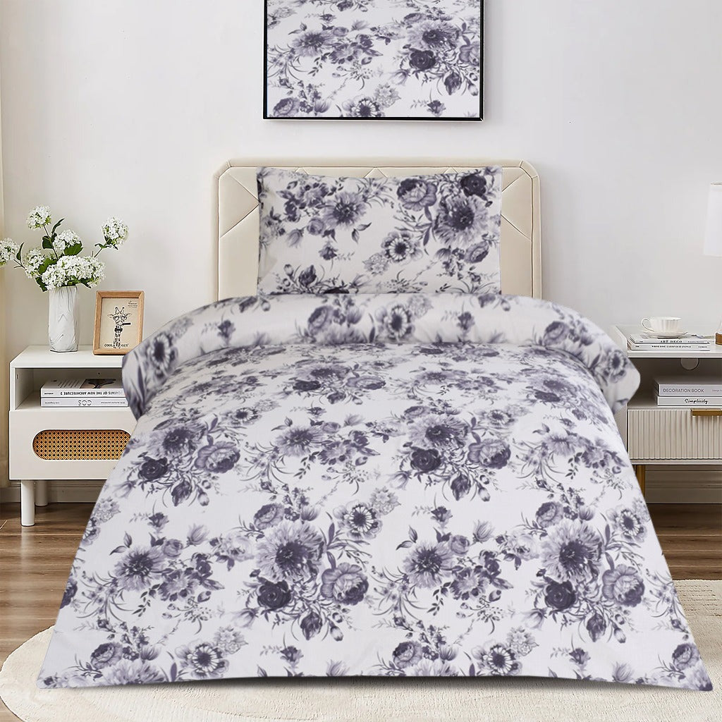 2 Pcs Printed Bed Sheet NB-1072