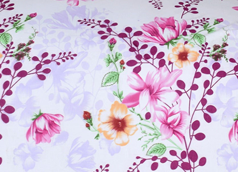 2 Pcs Printed Bed Sheet NB-1062