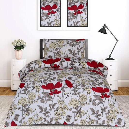 2 Pcs Printed Bed Sheet NB-1063