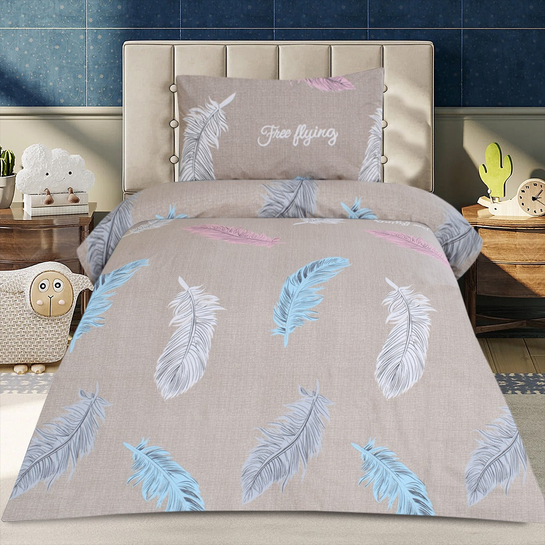 2 Pcs Printed Bed Sheet NB-1074