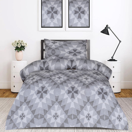 2 Pcs Printed Bed Sheet NB-1090