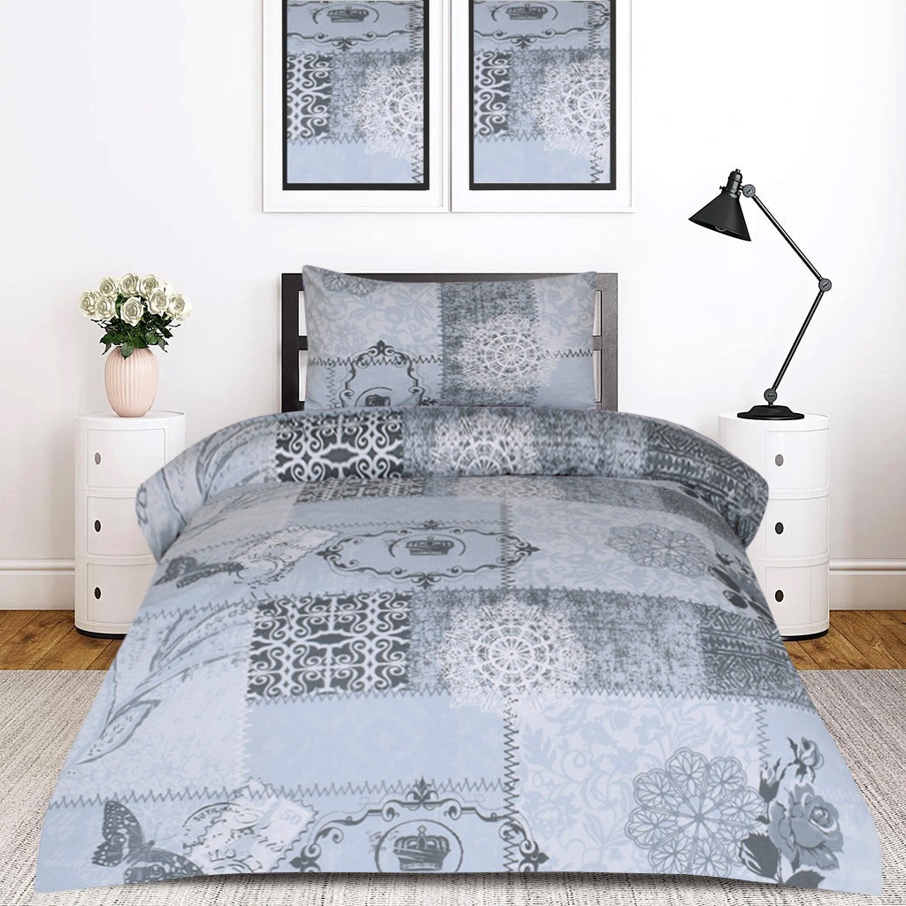 2 Pcs Printed Bed Sheet NB-1091