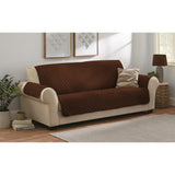 Quilted Sofa covers Non-slip W/Piping Brown (003) - 92Bedding