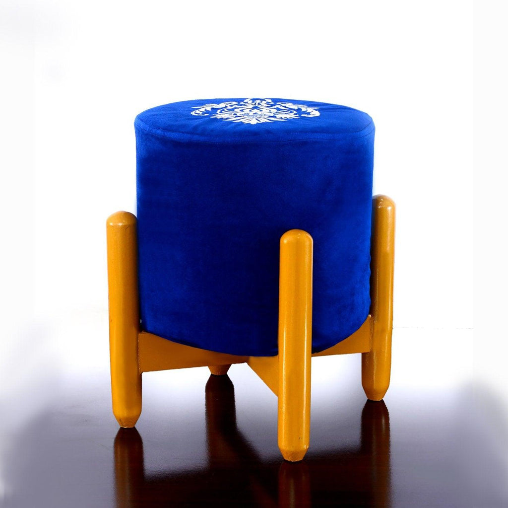 Drone Shape Round stool With Embroidery -389 - 92Bedding