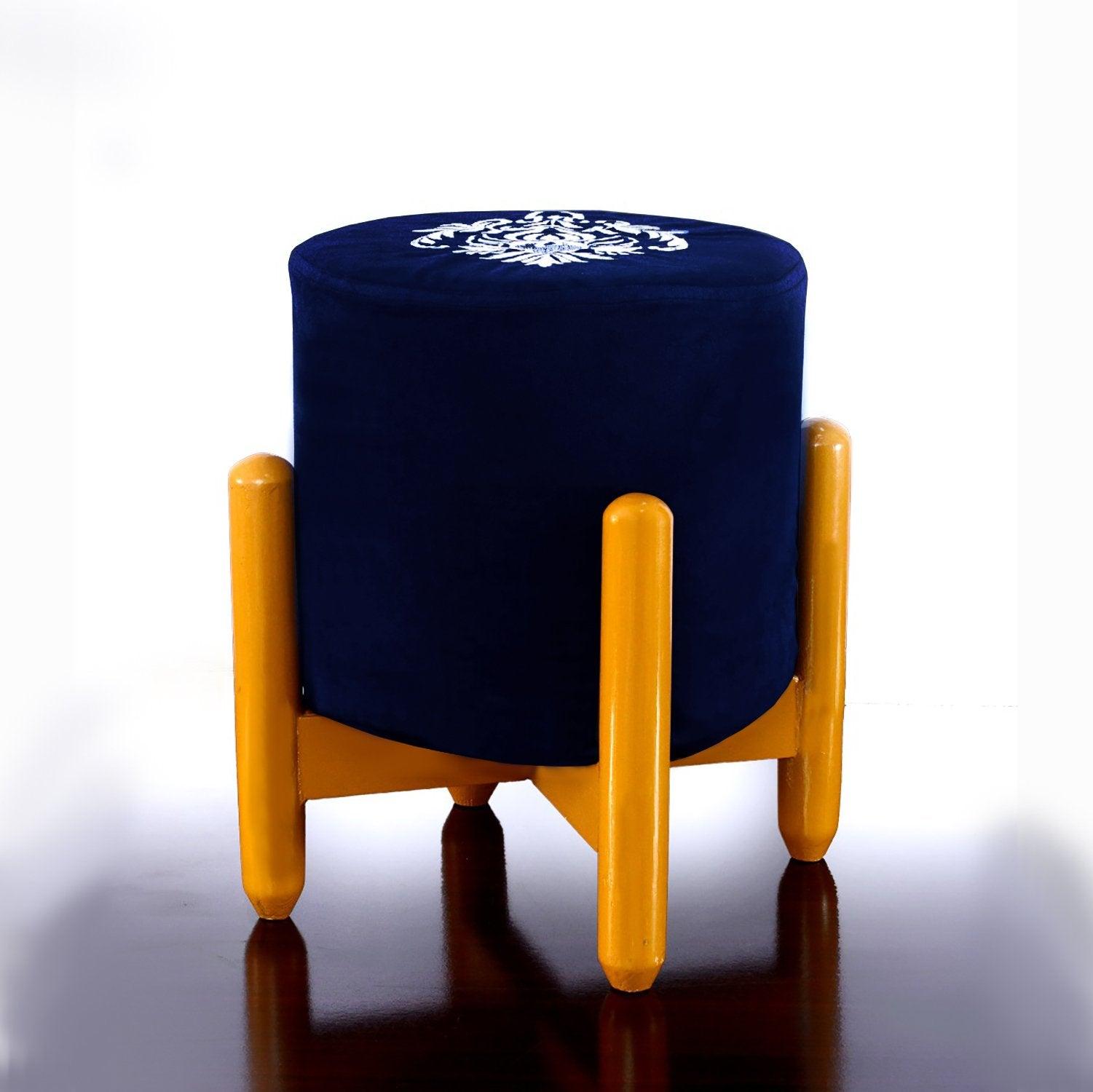 Drone Shape Round stool With Embroidery -387 - 92Bedding