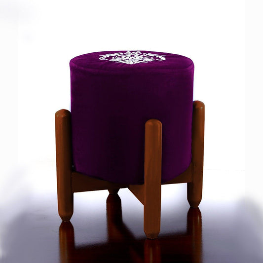 Drone Shape Round stool With Embroidery -375 - 92Bedding
