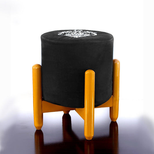 Drone Shape Round stool With Embroidery -386 - 92Bedding