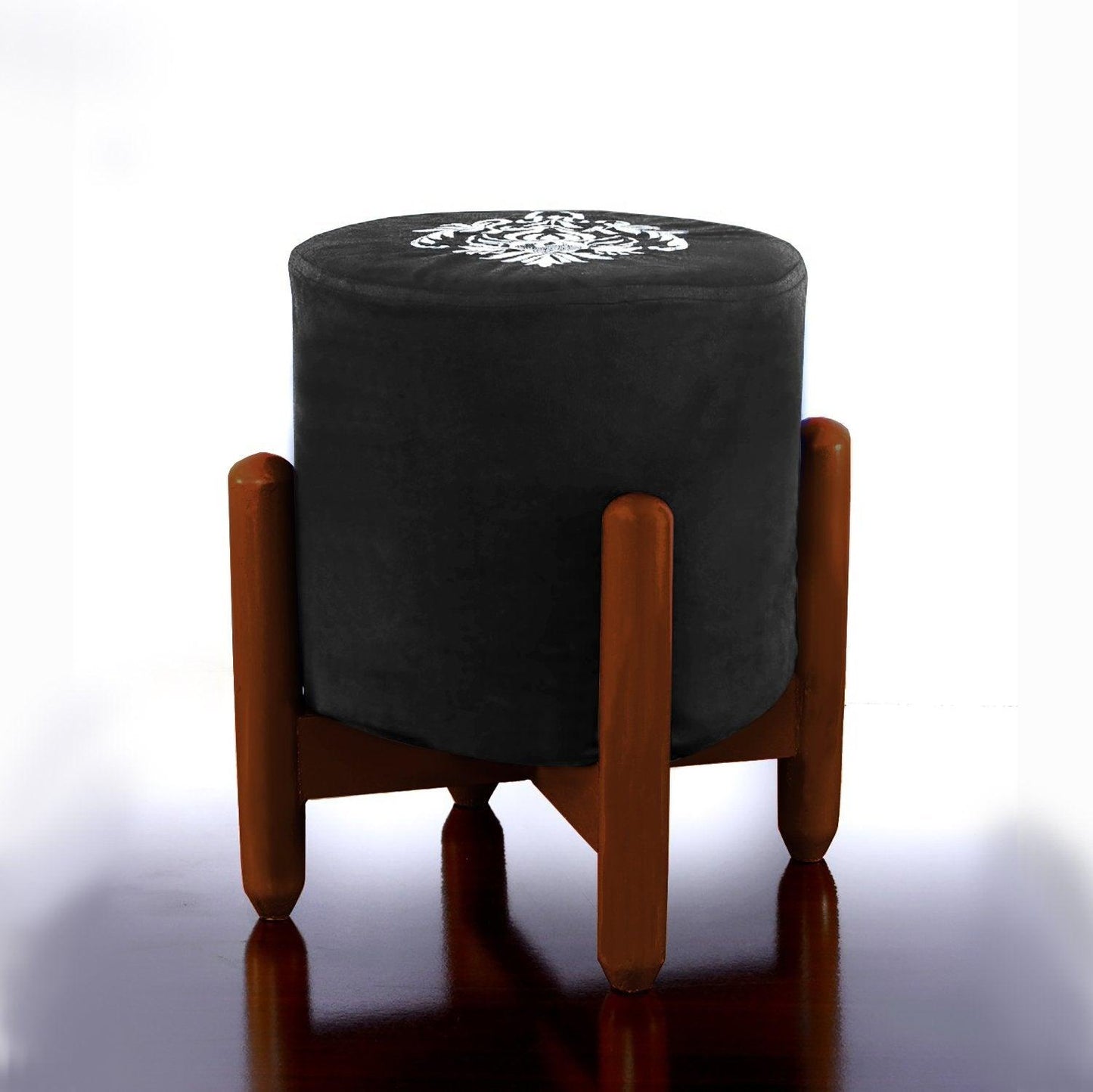 Drone Shape Round stool With Embroidery -385 - 92Bedding