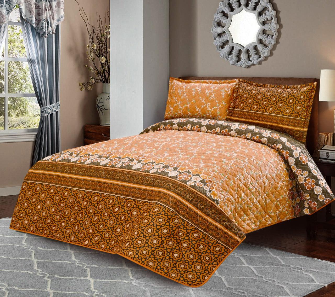 3 Pcs Printed Bedspread set NB-0059 - 92Bedding