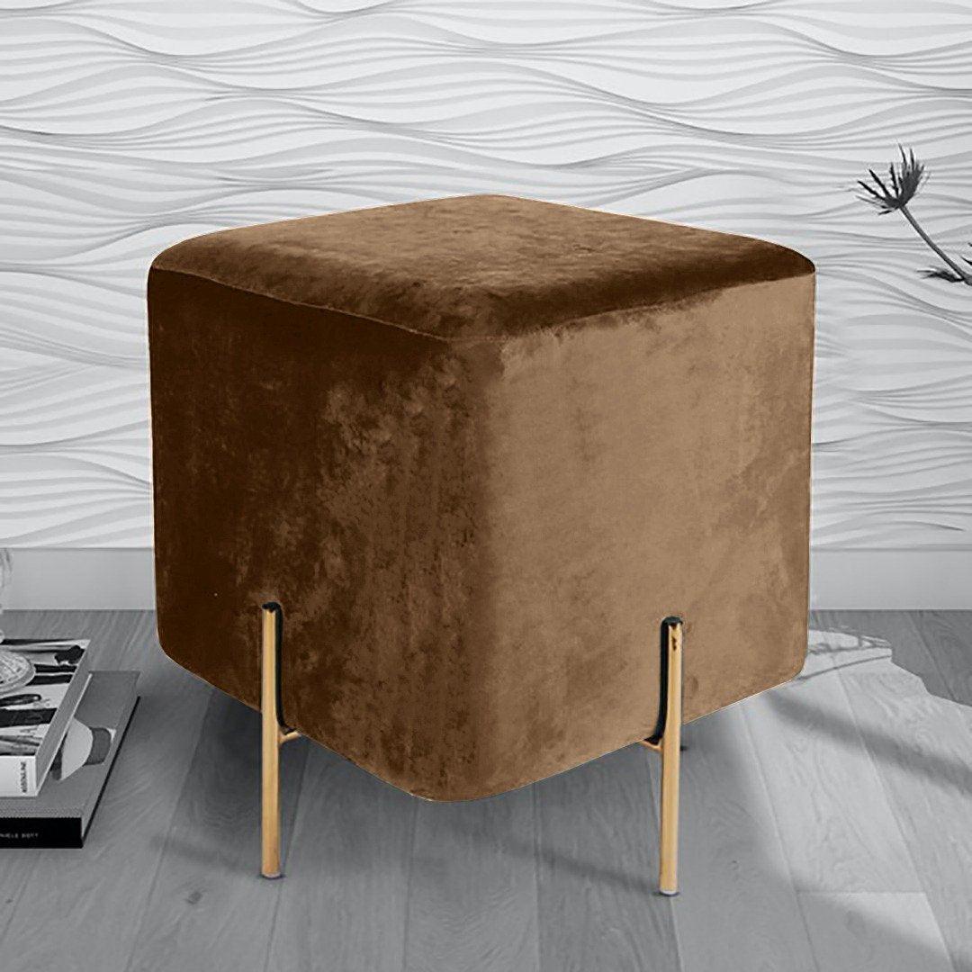 Wooden stool With Steel Stand -210 - 92Bedding