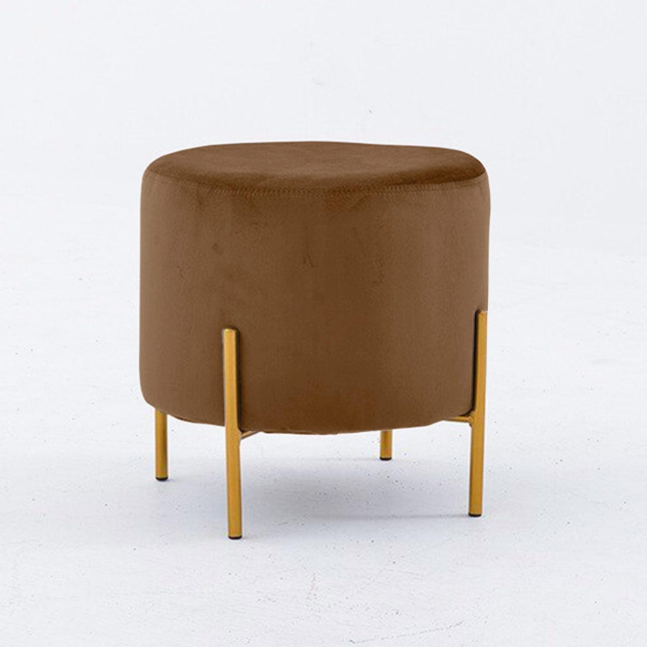 Wooden stool Round shape With Steel Stand - 159 - 92Bedding