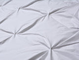 6 PC's Printed Diamond Pintuck Duvet Set - 92Bedding