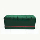 Luxury 3 Seater Velvet Ottoman Storage Box -966 - 92Bedding