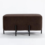 2 Seater Luxury Wooden Stool With Steel Stand-524 - 92Bedding