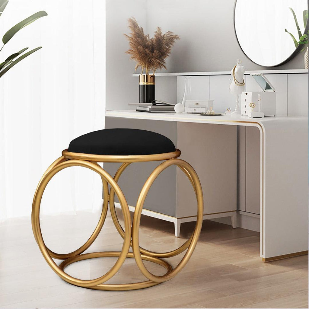 Round stool 1 Seater With Steel Stand -369 - 92Bedding