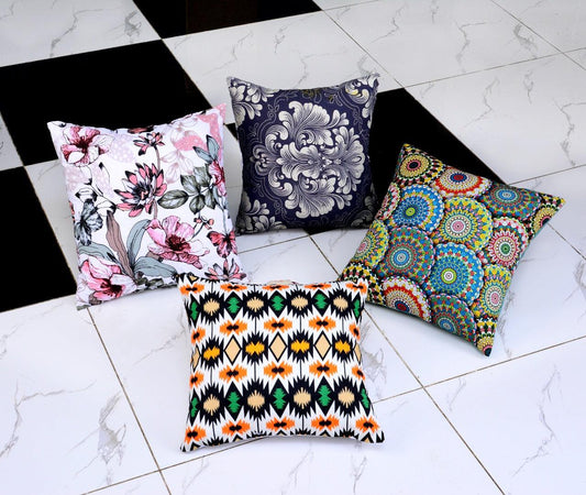 Pack of 4 Duck Digital Printed Cushion covers - 92Bedding
