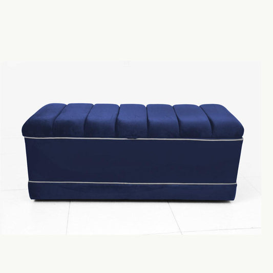Luxury 3 Seater Velvet Ottoman Storage Box -965 - 92Bedding