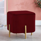 Wooden stool With Steel Stand -271 - 92Bedding