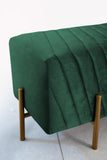 2 Seater Luxury Velvet Steel Stool-927 - 92Bedding