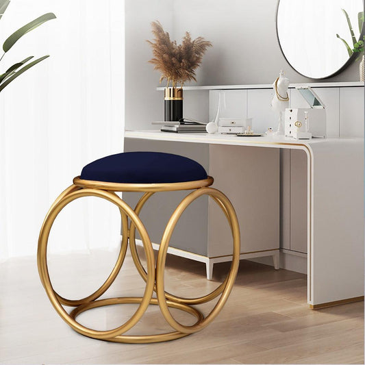 Round stool 1 Seater With Steel Stand -368 - 92Bedding