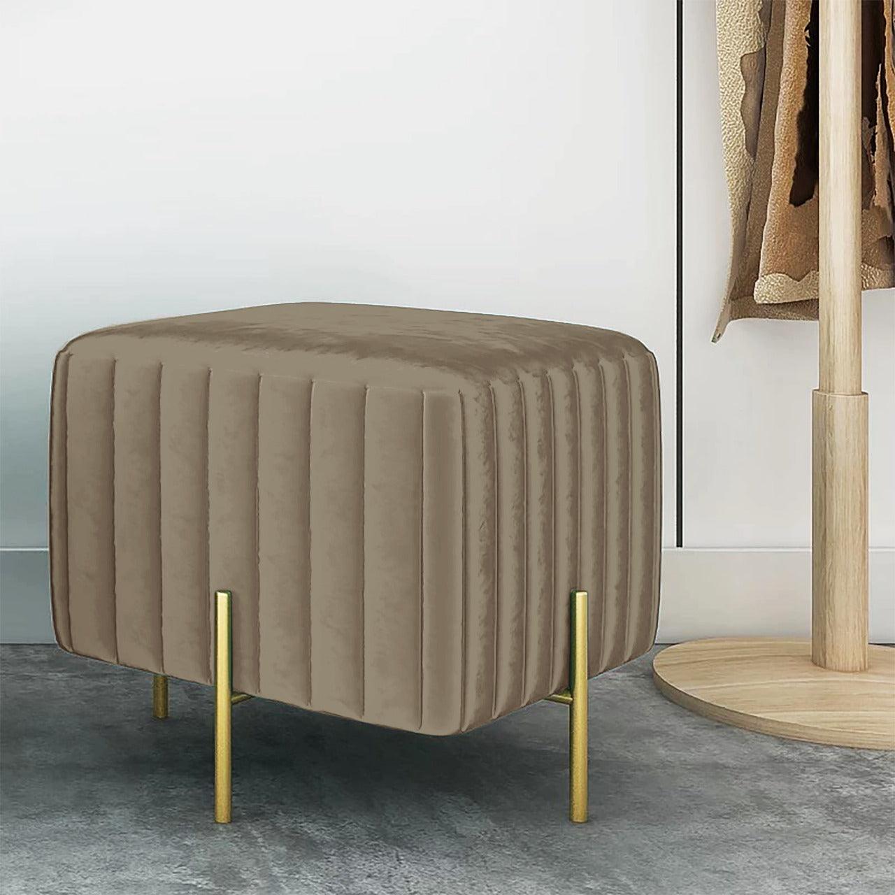 Wooden stool With Steel Stand - 190 - 92Bedding