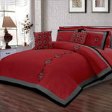 8 Pc's Luxury Embroidered Duvet Creative Design - 92Bedding