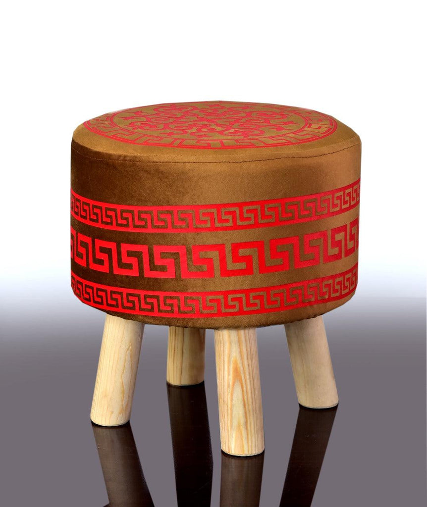 Wooden stool Vercase Design round shape-738 - 92Bedding