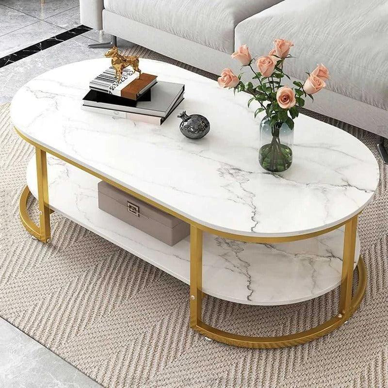 Luxury Oval Marble Sheet Table -850 - 92Bedding