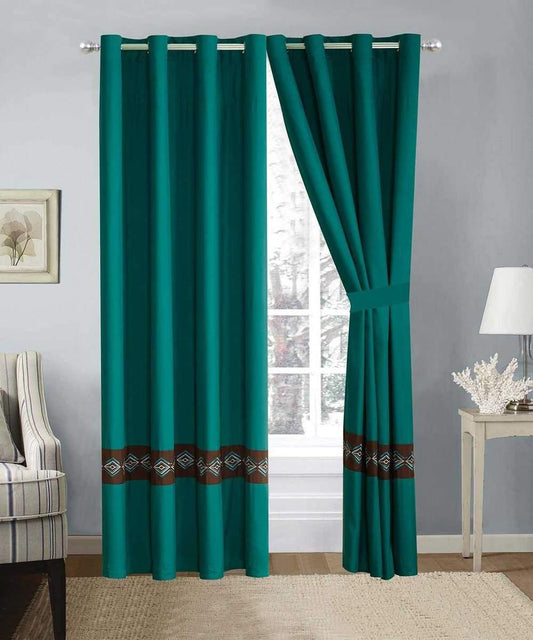 Elegant Embroidered Curtain 04 - 92Bedding