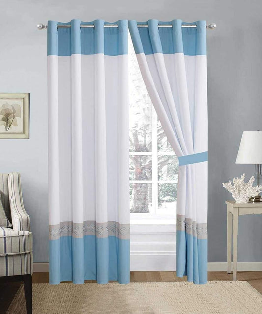 Elegant Embroidered Curtain 05 - 92Bedding