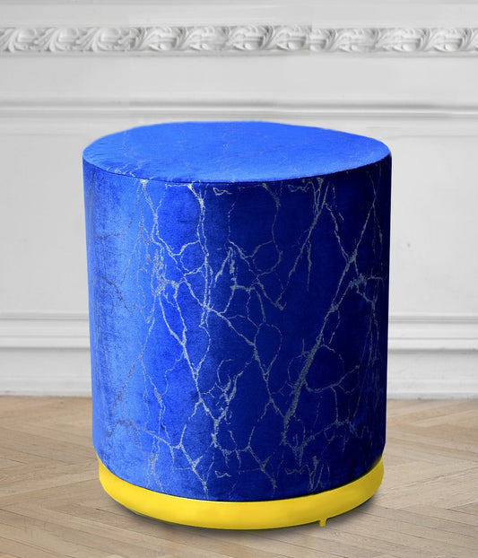 Large Pouffe Velvet Sprinkle Stool With Steel Frame -1298