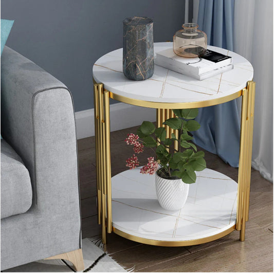 Round Coffee And Side Accent End Table