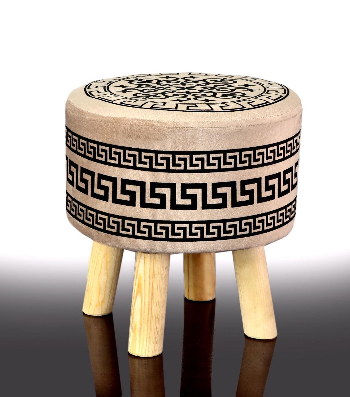 Wooden stool Vercase Design round shape-733 - 92Bedding