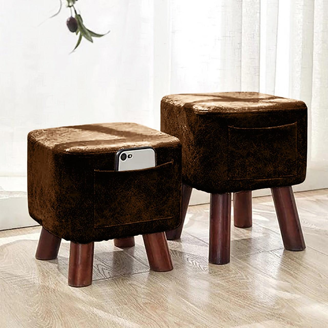 Wooden stool Square shape With Pocket - 146 - 92Bedding