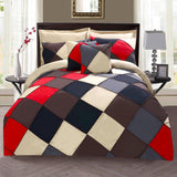 8 Pcs Chess Corded Duvet Set - 92Bedding