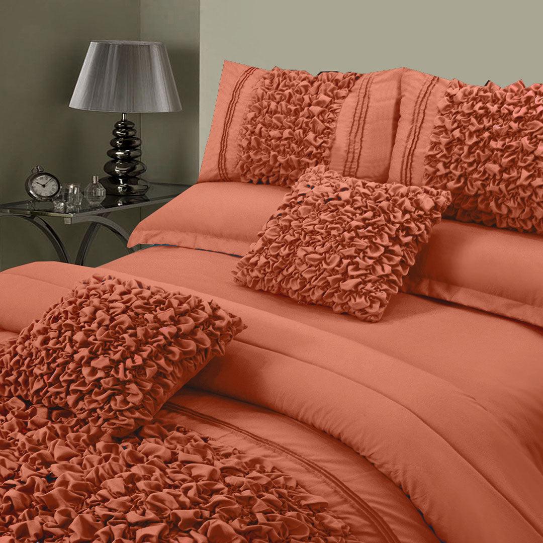 8 Pcs Embellished Comforter Set - Katha - 92Bedding