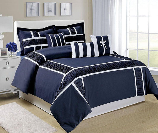 8 PC's Ruffled Luxury Duvet Set - 92Bedding