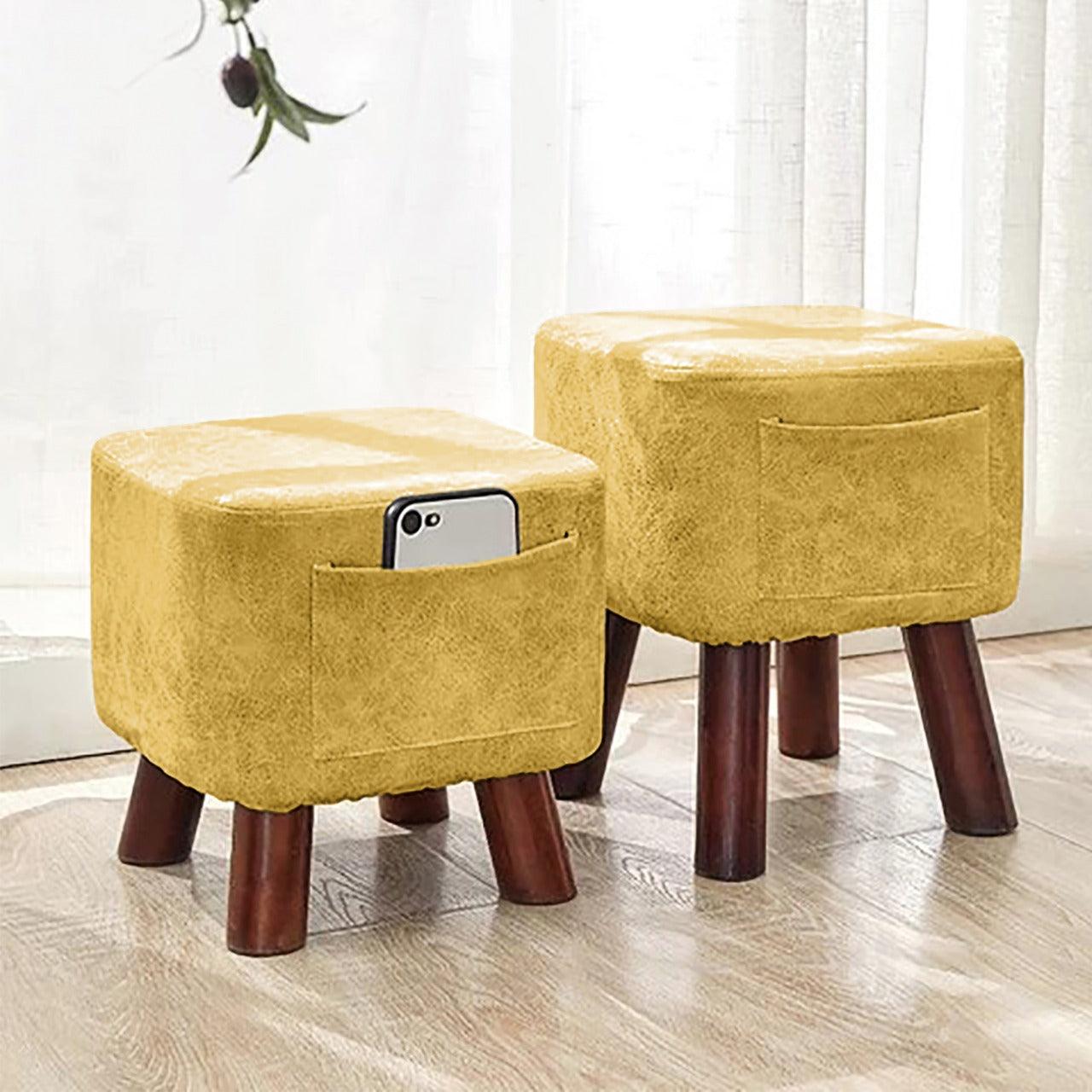 Wooden stool Square shape With Pocket - 147 - 92Bedding