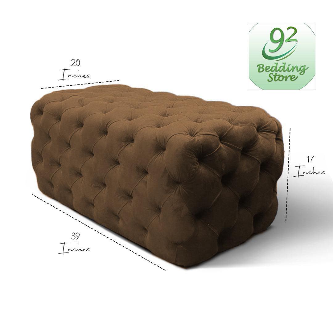 Luxury Soft Modren Long Tufted Ottoman (001) - 92Bedding