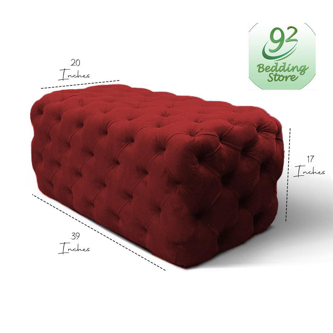 Luxury Soft Modren Long Tufted Ottoman (007) - 92Bedding