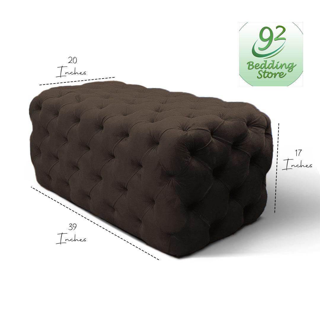 Luxury Soft Modren Long Tufted Ottoman (004) - 92Bedding