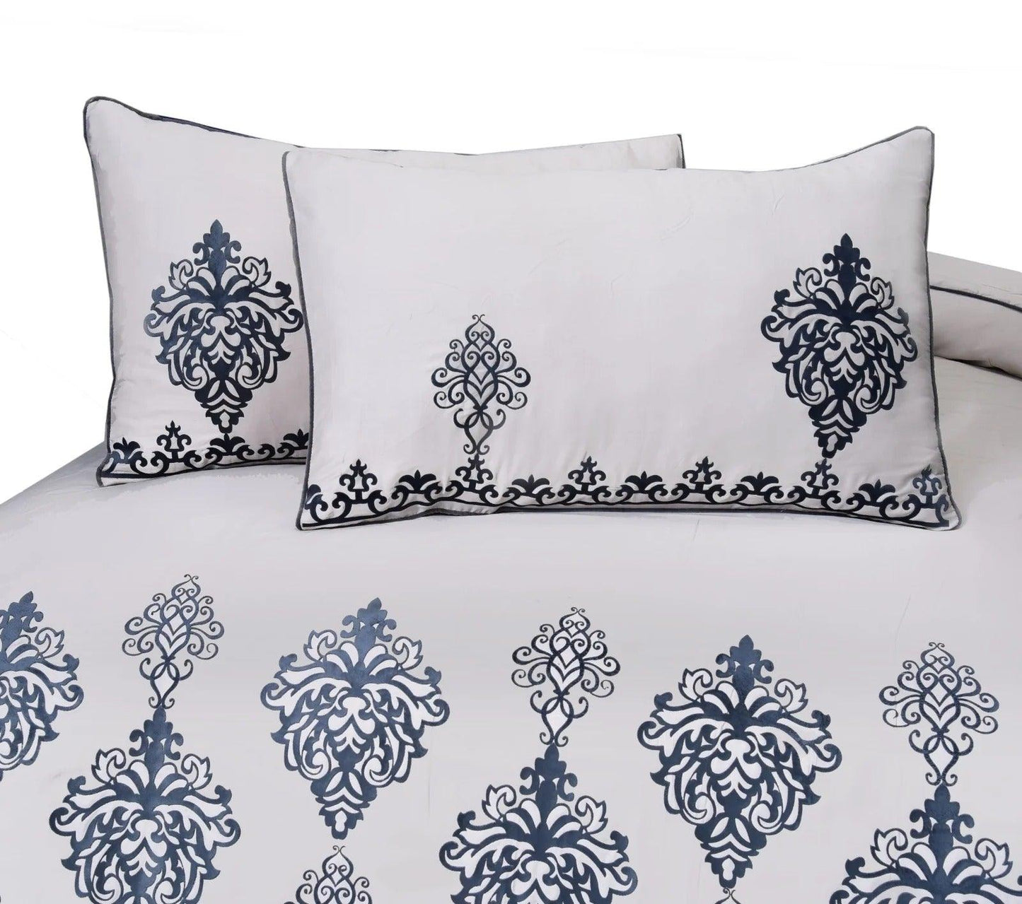 Luxury Embroidered Aplic Duvet Set 8 Pc's - 92Bedding