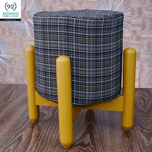 Wooden stool round shape-99 - 92Bedding