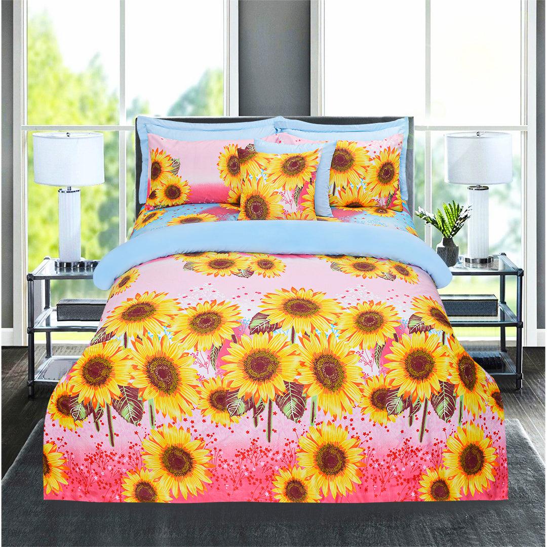 8pcs Duvet Cover Set - Sunflower - 92Bedding