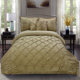 8pcs Pintuck & Ruffled Duvet Cover Set - 92Bedding