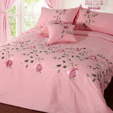 Ruzzana Flower Duvet Set 6 Pc's Pink - 92Bedding