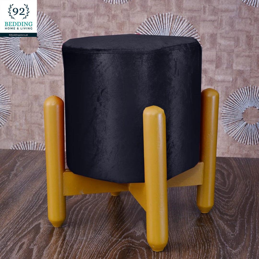 Wooden stool round shape-101 - 92Bedding