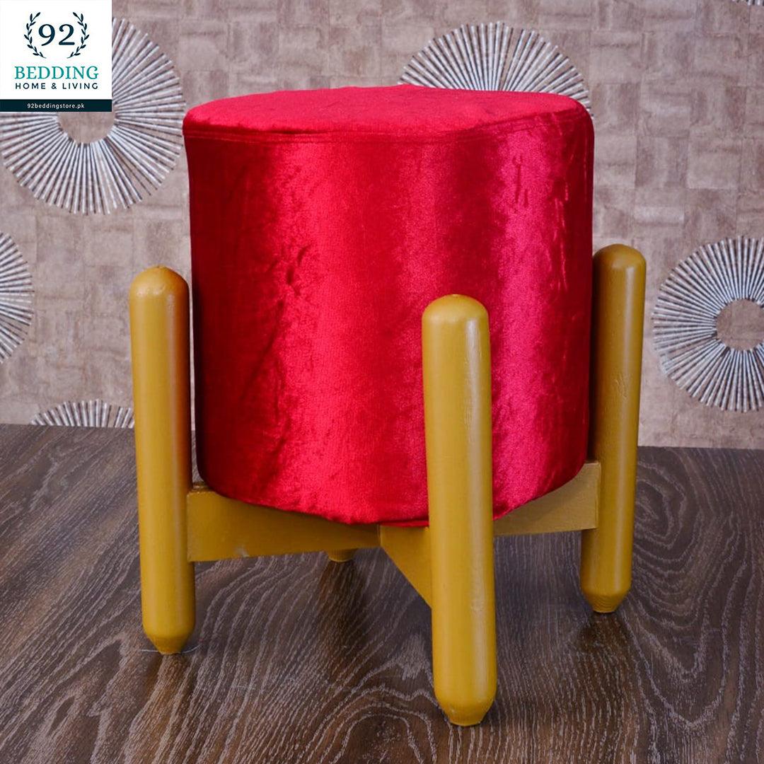 Wooden stool round shape-102 - 92Bedding